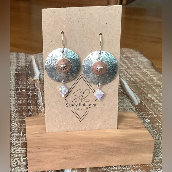 Mixed Metal Handmade Earrings by Sandy Robinson Jewelry - Picture 5 of 6